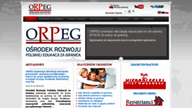 What Orpeg.pl website looked like in 2019 (5 years ago)
