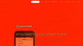 What Openhab.org website looked like in 2019 (5 years ago)