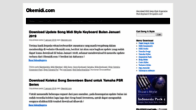 What Okemidi.com website looked like in 2019 (5 years ago)
