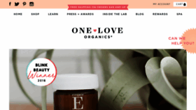 What Oneloveorganics.com website looked like in 2019 (5 years ago)