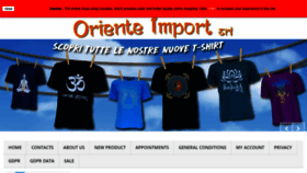 What Oriente-import.it website looked like in 2019 (5 years ago)