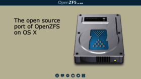 What Openzfsonosx.org website looked like in 2019 (5 years ago)