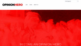 What Opinionhero.com website looked like in 2019 (5 years ago)