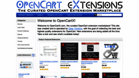 What Opencartx.net website looked like in 2019 (5 years ago)