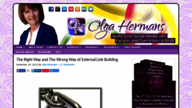 What Olgahermans.com website looked like in 2019 (5 years ago)