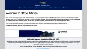 What Officearticles.com website looked like in 2019 (5 years ago)