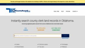 What Okcountyrecords.com website looked like in 2019 (5 years ago)