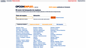 What Opcionempleo.com.ve website looked like in 2019 (5 years ago)