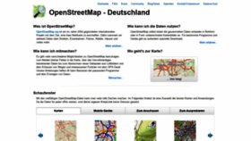 What Openstreetmap.de website looked like in 2019 (5 years ago)