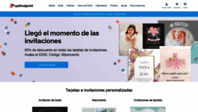 What Optimalprint.es website looked like in 2019 (5 years ago)