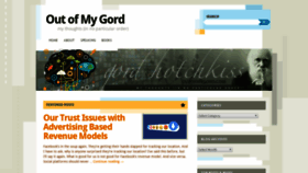 What Outofmygord.com website looked like in 2019 (5 years ago)