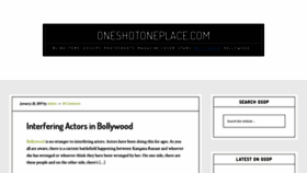 What Oneshotoneplace.com website looked like in 2019 (5 years ago)