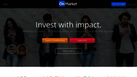 What Onmarket.com.au website looked like in 2019 (5 years ago)