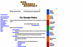 What Ourgeorgiahistory.com website looked like in 2019 (5 years ago)
