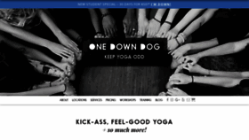 What Onedowndog.com website looked like in 2019 (5 years ago)