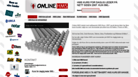 What Onlinehms.no website looked like in 2019 (5 years ago)