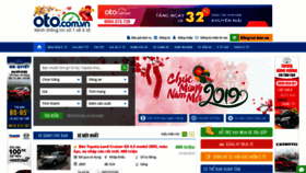 What Oto.com.vn website looked like in 2019 (5 years ago)