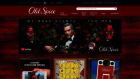 What Oldspice.com website looked like in 2019 (5 years ago)