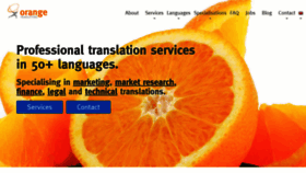 What Orangetranslations.com website looked like in 2019 (5 years ago)