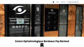 What Ophtalmobordeaux.fr website looked like in 2019 (5 years ago)