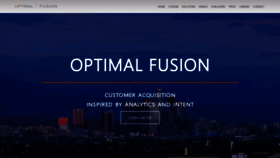 What Optimalfusion.com website looked like in 2019 (5 years ago)