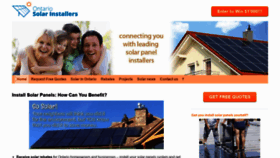 What Ontario-solar-installers.ca website looked like in 2019 (5 years ago)