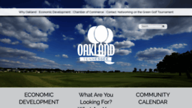 What Oaklandtnchamber.com website looked like in 2019 (5 years ago)