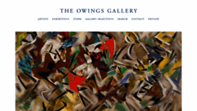 What Owingsgallery.com website looked like in 2019 (5 years ago)
