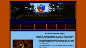 What Ourladyofrefugemonastery.org website looked like in 2019 (5 years ago)