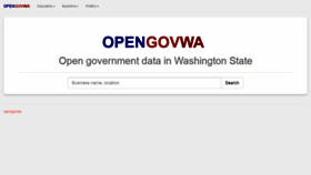What Opengovwa.com website looked like in 2019 (5 years ago)