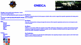 What Omegaresponders.org website looked like in 2019 (5 years ago)