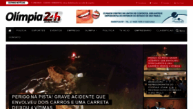 What Olimpia24horas.com.br website looked like in 2019 (5 years ago)