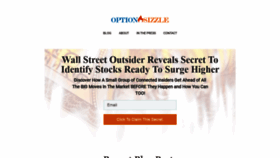 What Optionsizzle.com website looked like in 2019 (5 years ago)