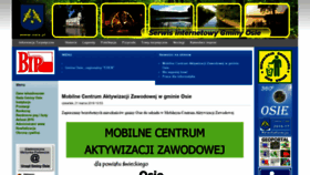 What Osie.pl website looked like in 2019 (5 years ago)