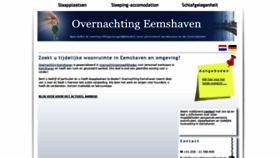 What Overnachtingeemshaven.nl website looked like in 2019 (5 years ago)