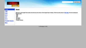 What Oldgoogle.neocities.org website looked like in 2019 (5 years ago)