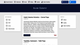 What Ozdemirburak.com website looked like in 2019 (5 years ago)