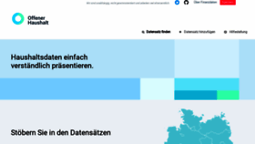 What Offenerhaushalt.de website looked like in 2019 (5 years ago)
