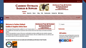 What Outbacksaddles.ca website looked like in 2019 (5 years ago)