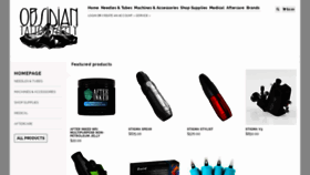 What Obsidiantattoosupply.com website looked like in 2019 (5 years ago)