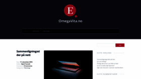What Omegavita.no website looked like in 2019 (6 years ago)