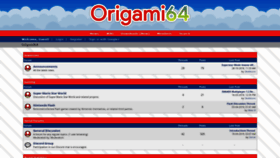 What Origami64.net website looked like in 2019 (5 years ago)