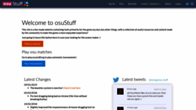 What Osustuff.org website looked like in 2019 (4 years ago)