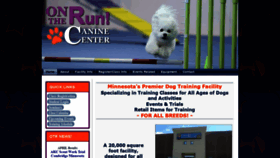 What Ontheruncaninecenter.com website looked like in 2019 (4 years ago)