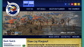 What Oceancity.org website looked like in 2019 (4 years ago)