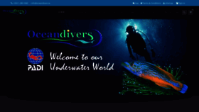 What Oceandivers.ie website looked like in 2019 (4 years ago)