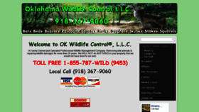 What Oklahomawildlifecontrol.com website looked like in 2019 (4 years ago)