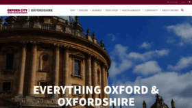 What Oxfordcity.co.uk website looked like in 2019 (4 years ago)
