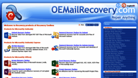 What Oemailrecovery.com website looked like in 2019 (4 years ago)