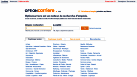 What Optioncarriere.ma website looked like in 2019 (4 years ago)